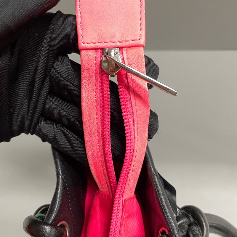 Chanel • 經典康鵬黑白牛皮菜籃子 有卡-21