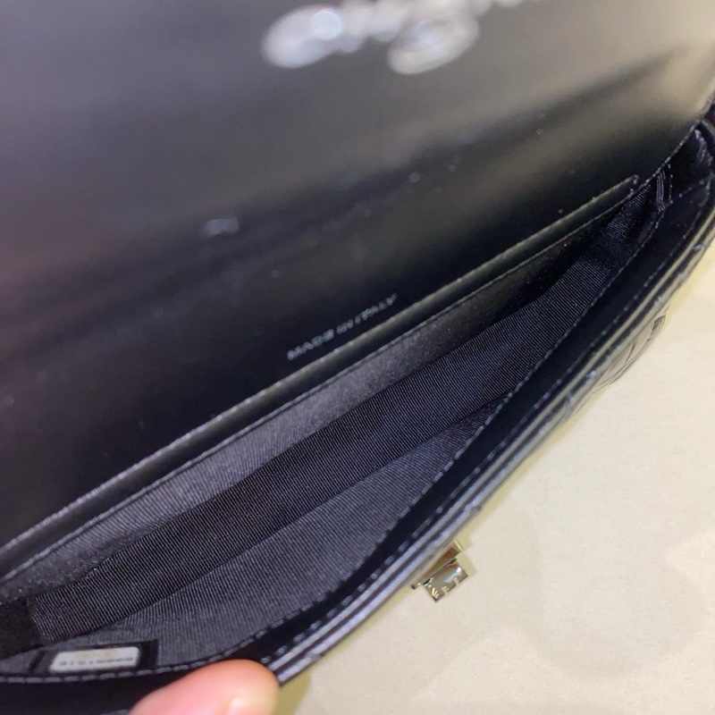 Chanel • 經典2.55 So Black 全黑Woc 二合一鏈條包 有卡-8