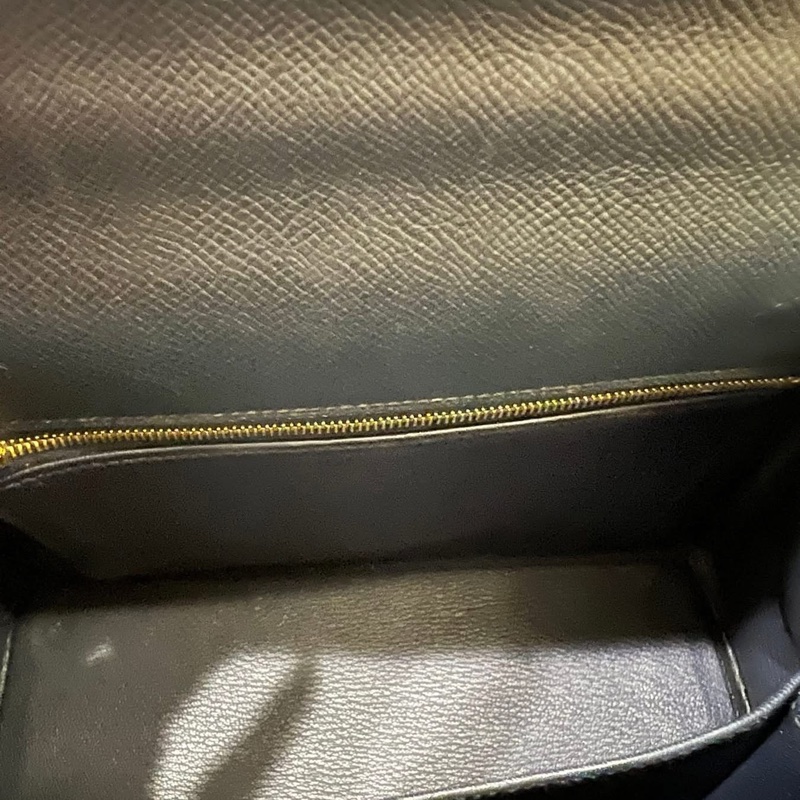 Hermes Kelly 25 Epsom Blue Indigo 近黑金 近新 Y刻-11