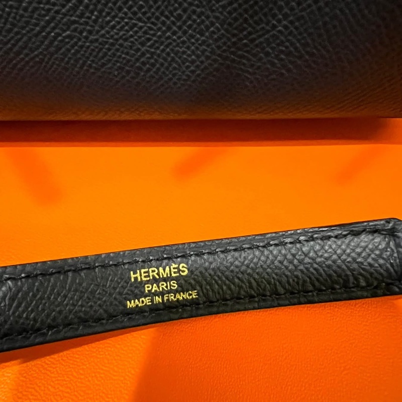 Hermes Kelly 25 Epsom Blue Indigo 近黑金 近新 Y刻-13