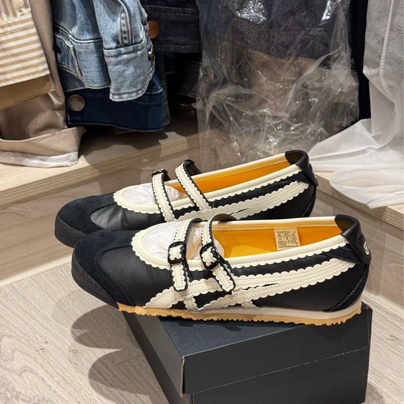 Onitsuka Tiger 鬼塚虎 黑底白虎爪紋休閒鞋-2