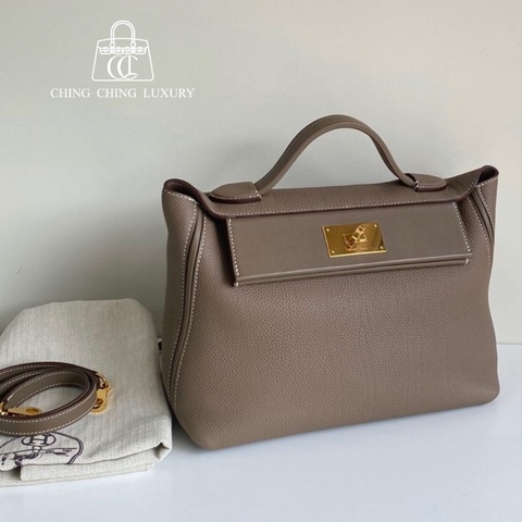 🌈Hermes🧡2424 29🧡大象灰金扣🧡98新🌈🌟Togo皮🌟2424🌟愛馬仕🌟