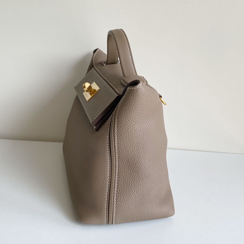 🌈Hermes🧡2424 29🧡大象灰金扣🧡98新🌈🌟Togo皮🌟2424🌟愛馬仕🌟-2