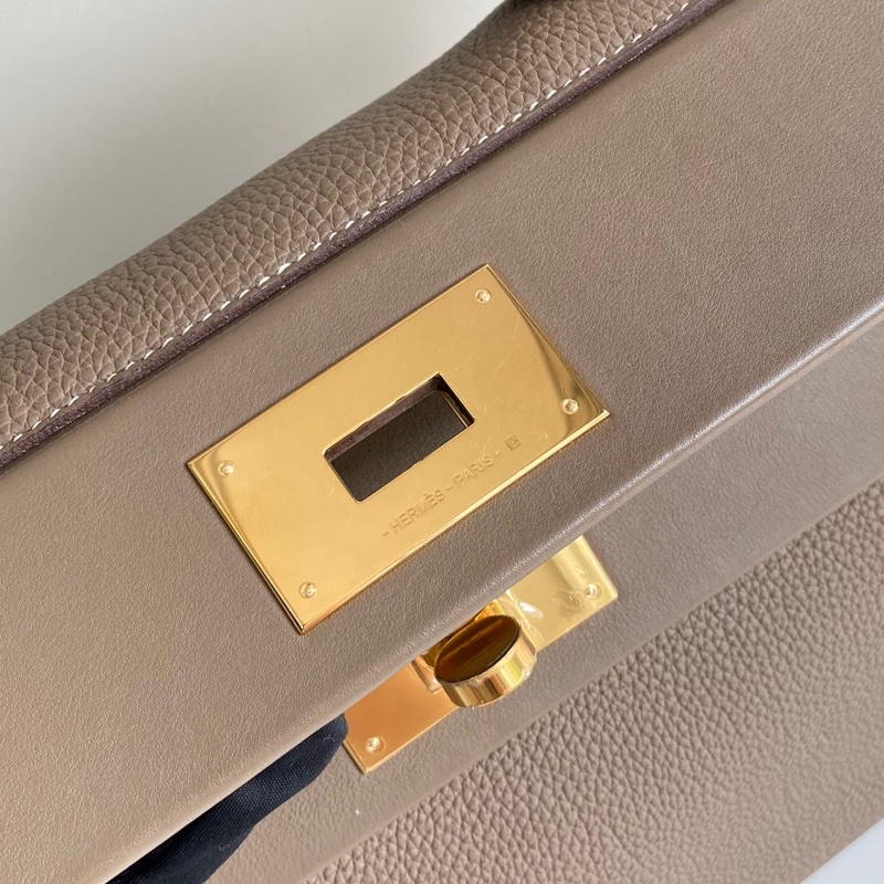 🌈Hermes🧡2424 29🧡大象灰金扣🧡98新🌈🌟Togo皮🌟2424🌟愛馬仕🌟-5