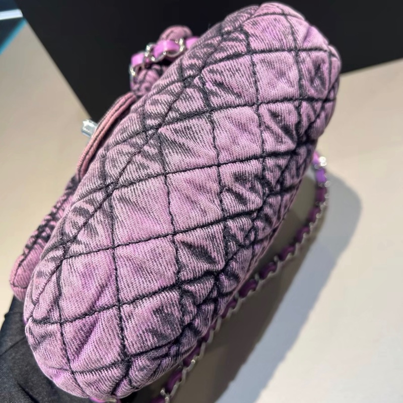 chanel 限定水洗紫色單寧方胖子，夏天背非常好看，比常規方胖子大一點-4