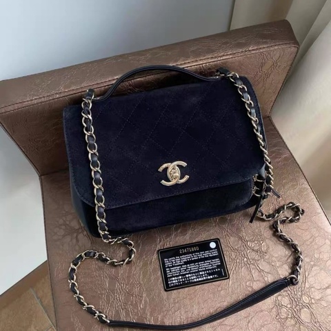 Chanel • 稀有黑金絲絨郵差包 有卡 全網唯一☝🏻