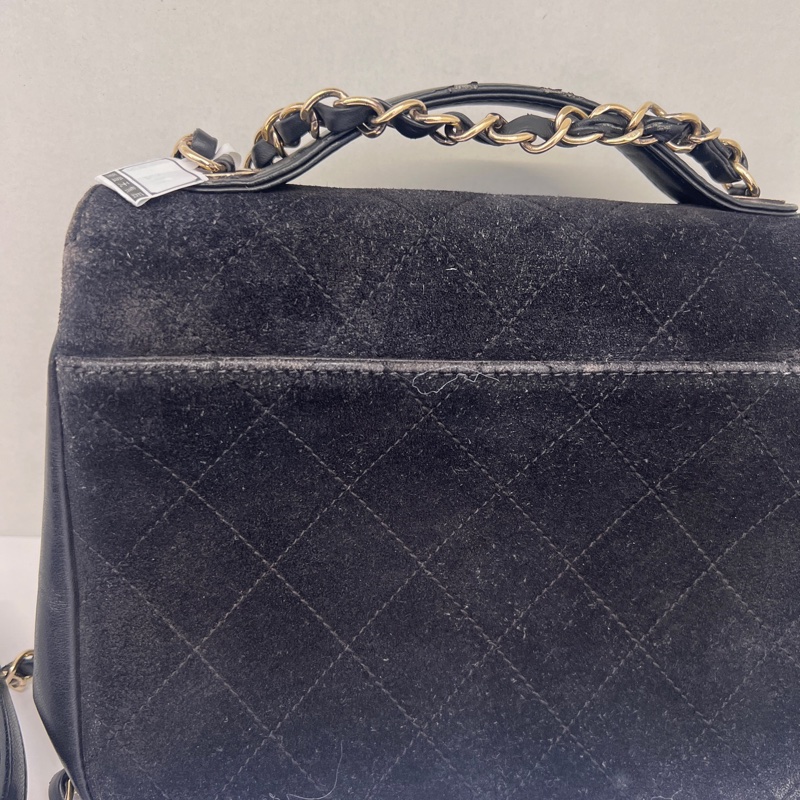 Chanel • 稀有黑金絲絨郵差包 有卡 全網唯一☝🏻-8