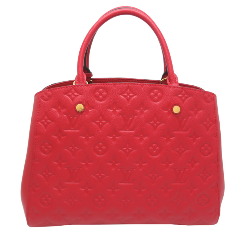 路易威登 Montaigne MM 女士手提包 M41194(已停產)Monogram Empreinte 紅色-1