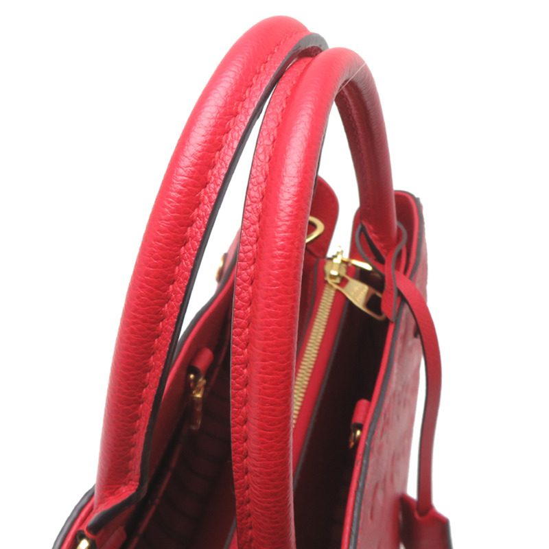 路易威登 Montaigne MM 女士手提包 M41194(已停產)Monogram Empreinte 紅色-4
