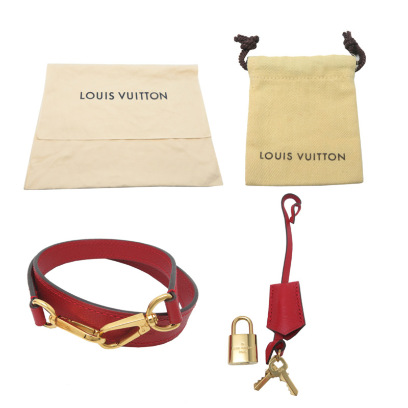 路易威登 Montaigne MM 女士手提包 M41194(已停產)Monogram Empreinte 紅色-8