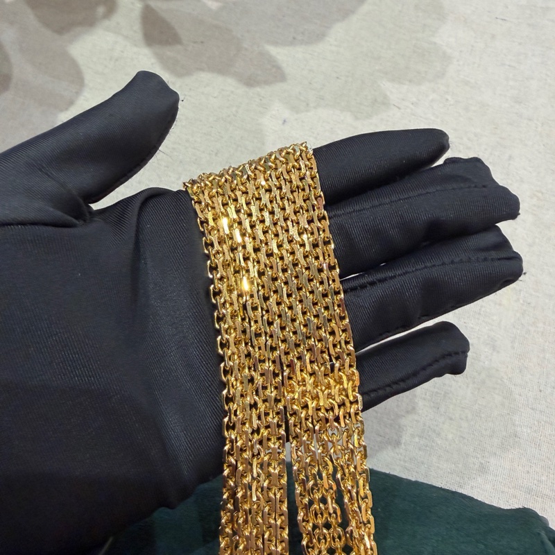 Chanel • 高稀琉璃釦祖母綠麂皮流蘇鏈條包 全網唯一☝🏻-6