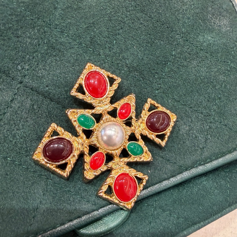 Chanel • 高稀琉璃釦祖母綠麂皮流蘇鏈條包 全網唯一☝🏻-9