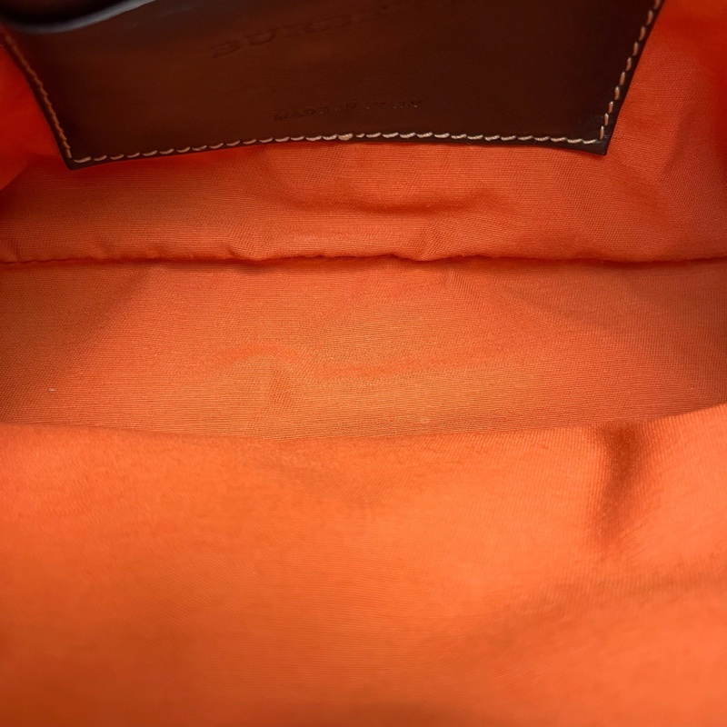 Burberry巴寶莉格紋帆布相機包-5