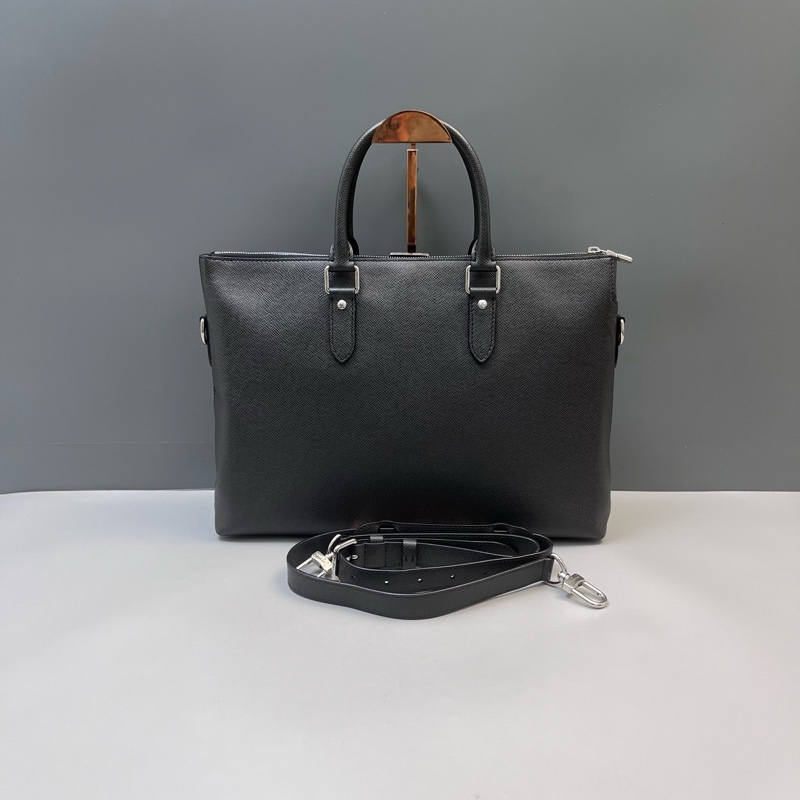 LV路易威登ANTON SOFT黑色公文包全皮手提包单肩包17年编码-1