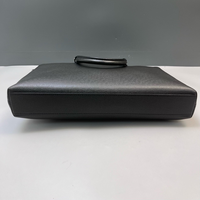 LV路易威登ANTON SOFT黑色公文包全皮手提包单肩包17年编码-4