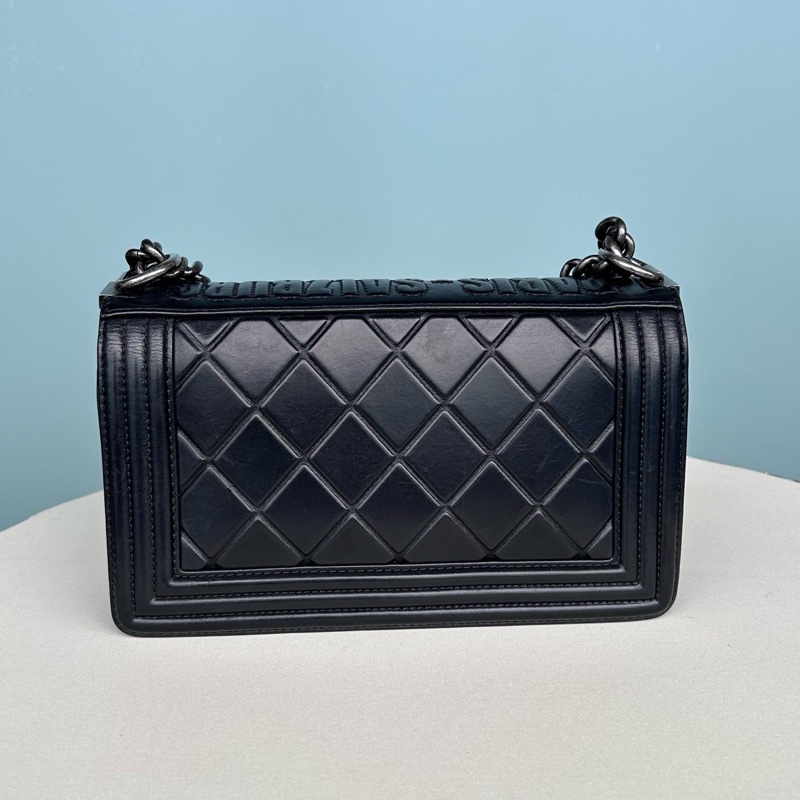 Chanel • 稀有薩爾斯堡菠蘿釦牛皮銀釦Le Boy 25 中號-5