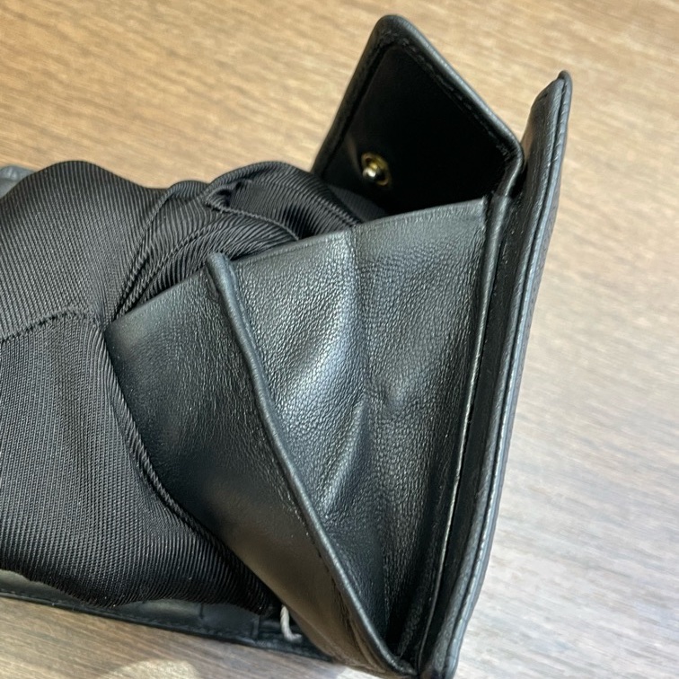 Chanel • 經典大Logo荔枝牛皮對折短夾 男款 全配有盒-12