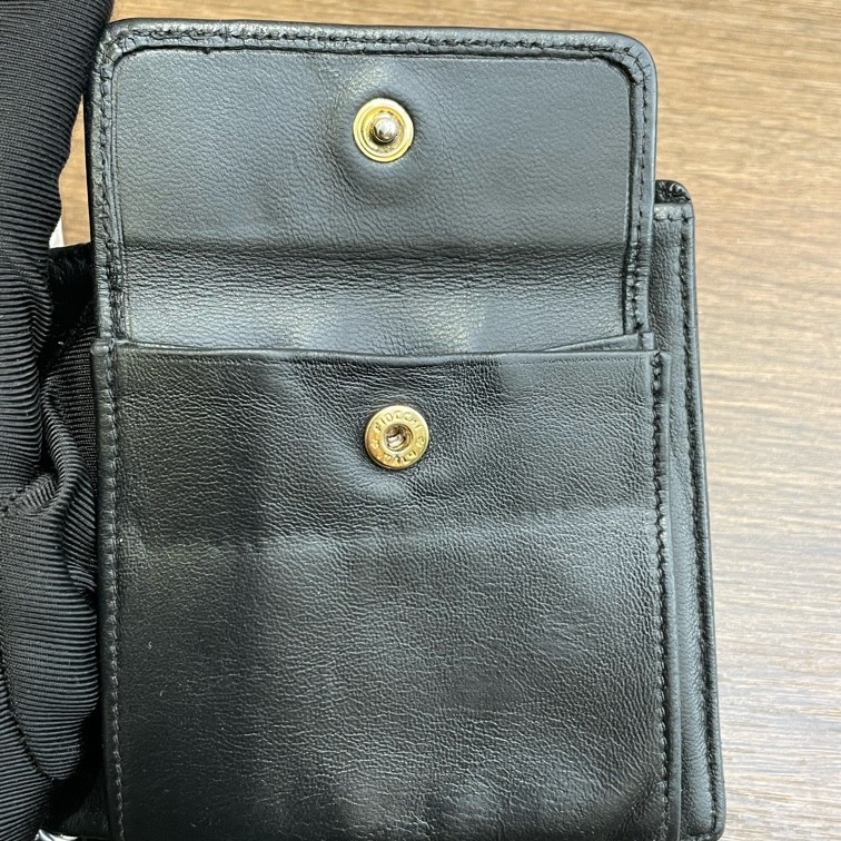 Chanel • 經典大Logo荔枝牛皮對折短夾 男款 全配有盒-13