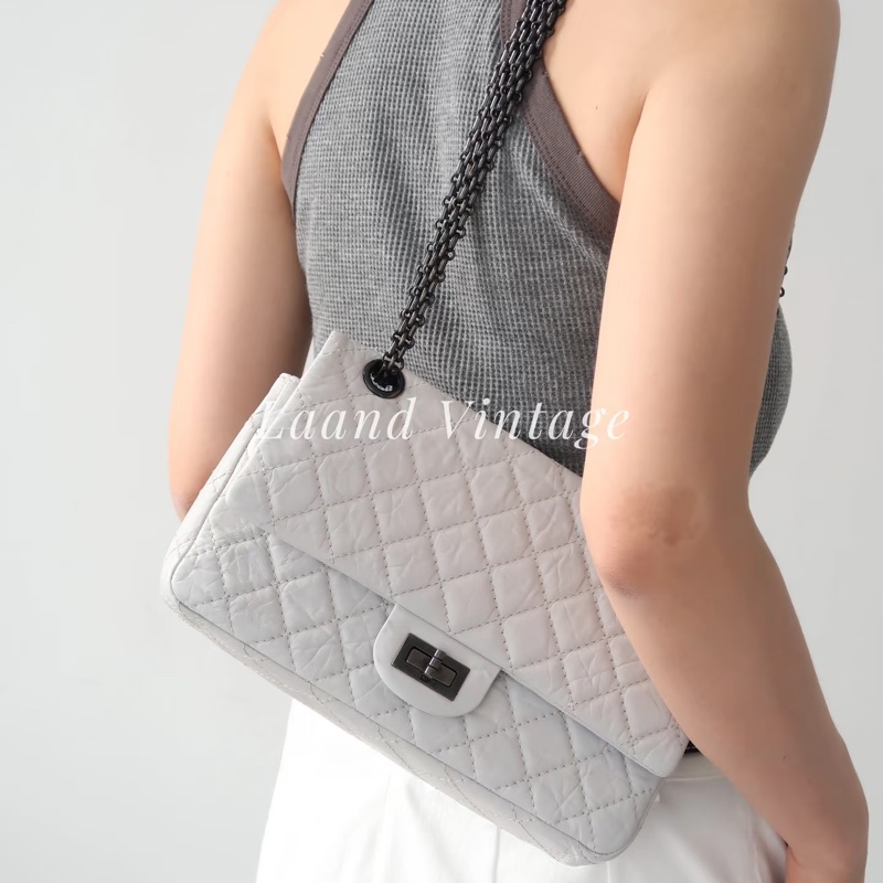 Chanel • 經典熊貓牛皮2.55 So Black 中號-1