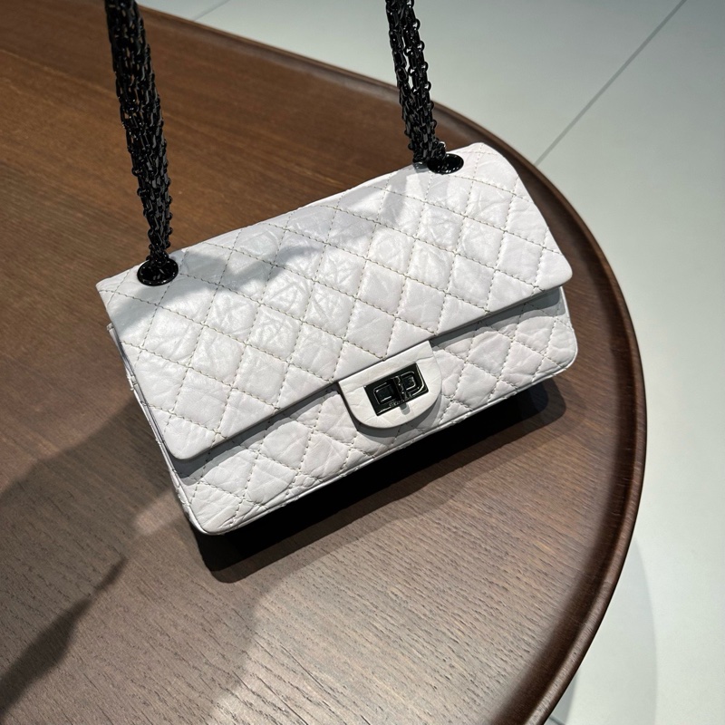 Chanel • 經典熊貓牛皮2.55 So Black 中號-4