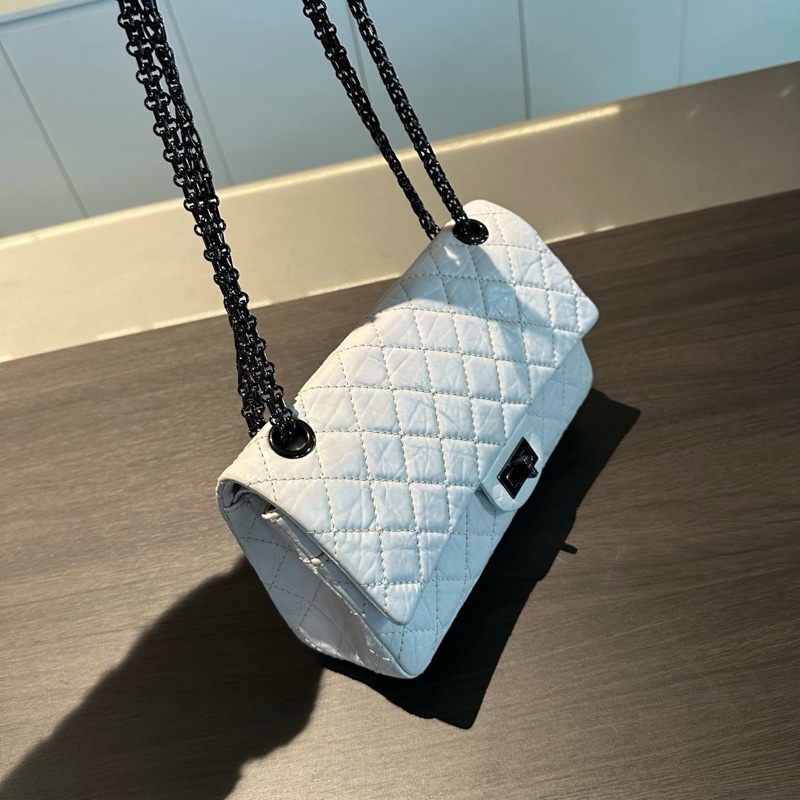 Chanel • 經典熊貓牛皮2.55 So Black 中號-7