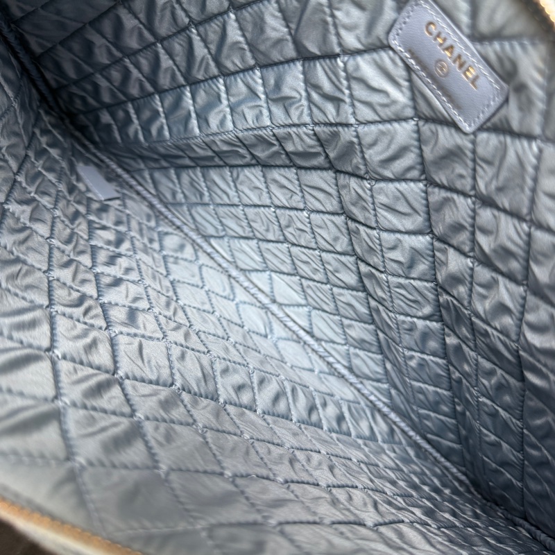 99新未使用品Chanel 2.55 牛仔金扣 大號O’case 手拿包-5