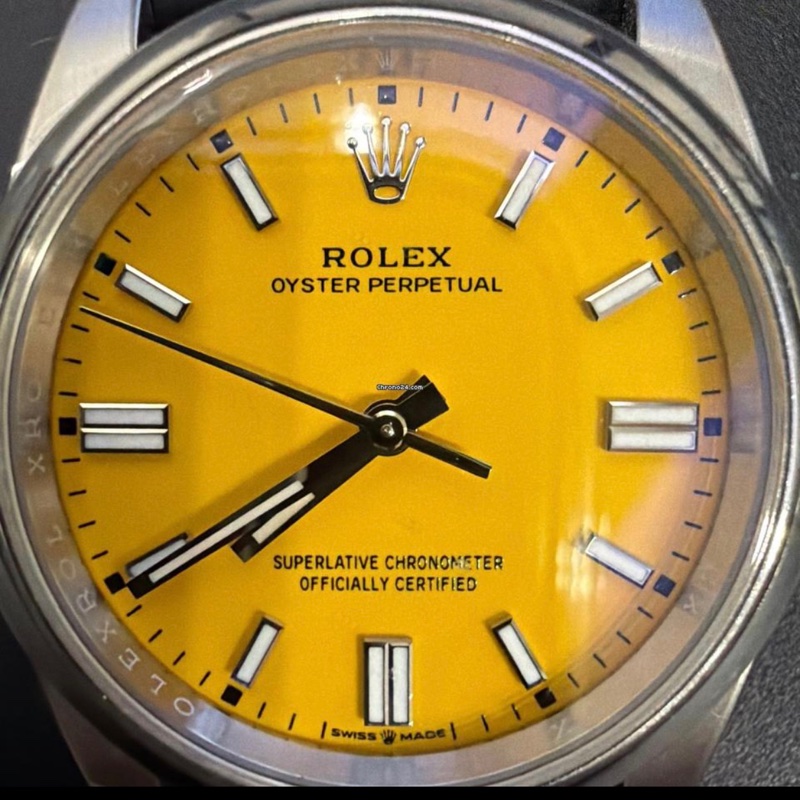 【誠意出售】勞力士 OP36 黃面｜盒單配件齊全-5