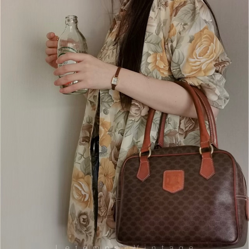 Celine 凱旋門老花波士頓包-0