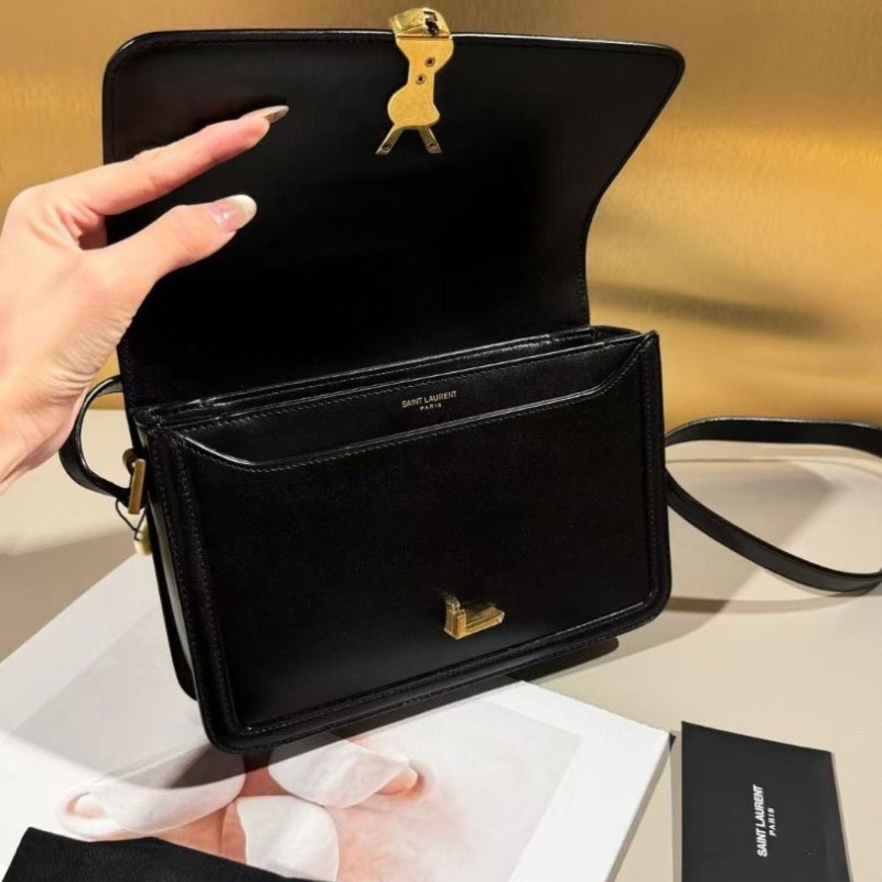 YSL 黑金 豆腐包box 牛皮 中號23*16*6cm  95新 配件塵袋-3