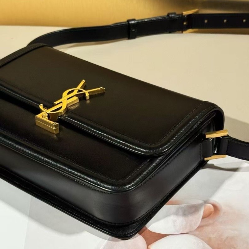 YSL 黑金 豆腐包box 牛皮 中號23*16*6cm  95新 配件塵袋-4