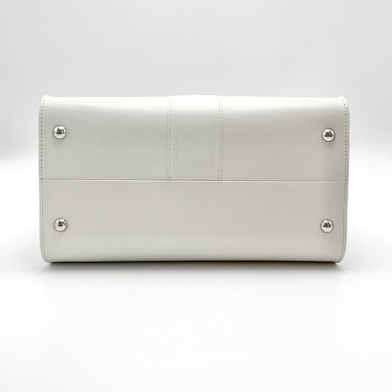 DELVAUX brilliant限量簽名款白色手提肩背斜背包28*25*16  95新 配件塵袋包撐購證卡冊鏡子保卡-5