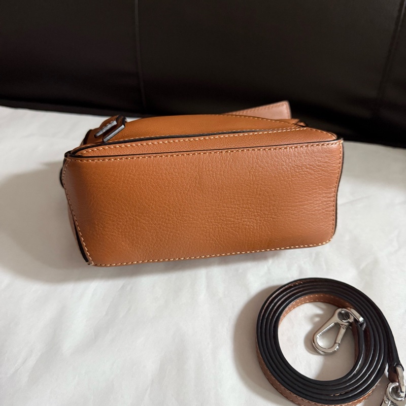 Loewe羅意威 99 新 焦糖色puzzle迷你mini幾何包手提單肩斜挎包 22 年-6