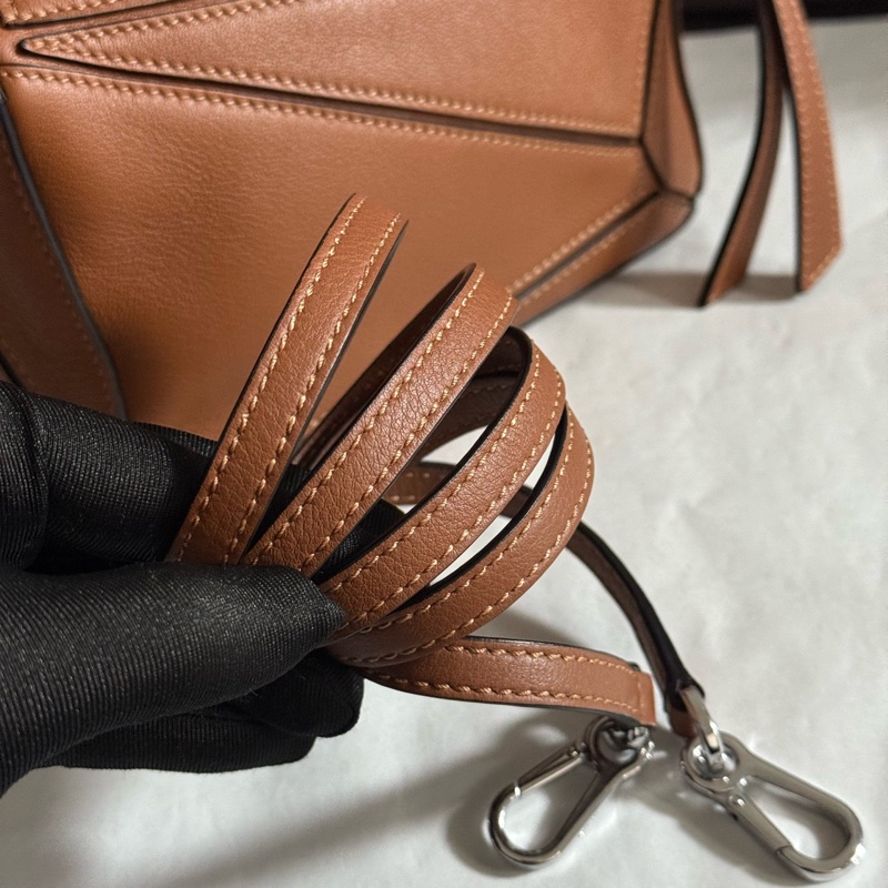 Loewe羅意威 99 新 焦糖色puzzle迷你mini幾何包手提單肩斜挎包 22 年-8