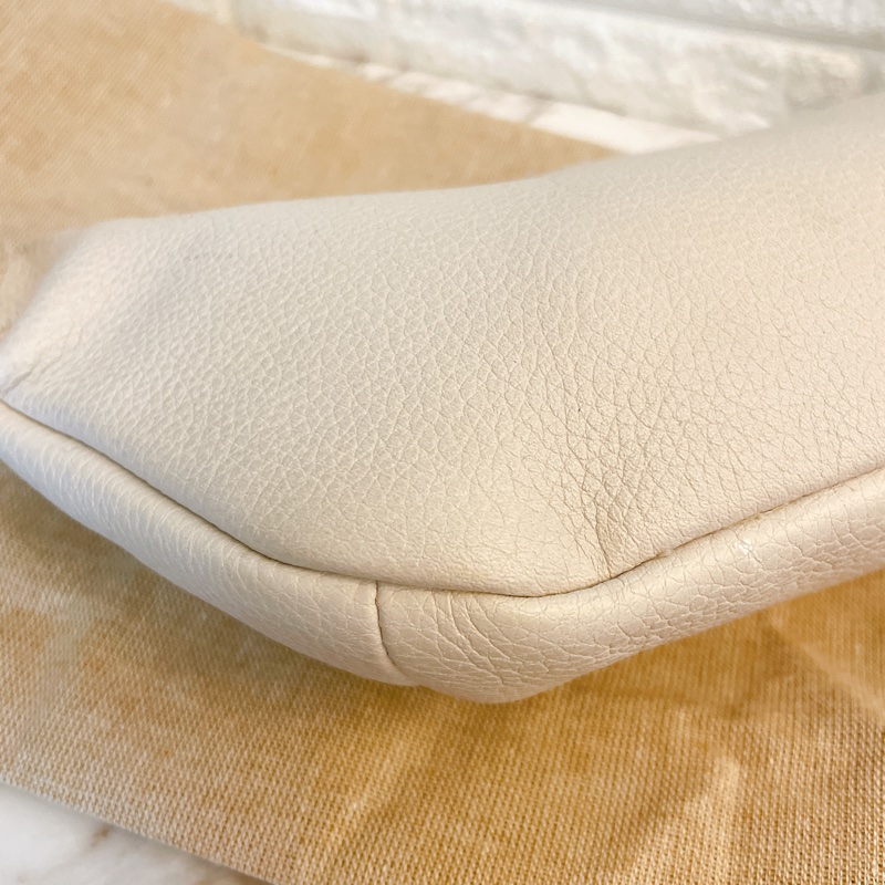 出清價專櫃熱賣款正品✨ GUCCI 古馳 經典印花LOGO綠紅綠條紋設計牛皮拉鍊胸包/腰包(米白)-15