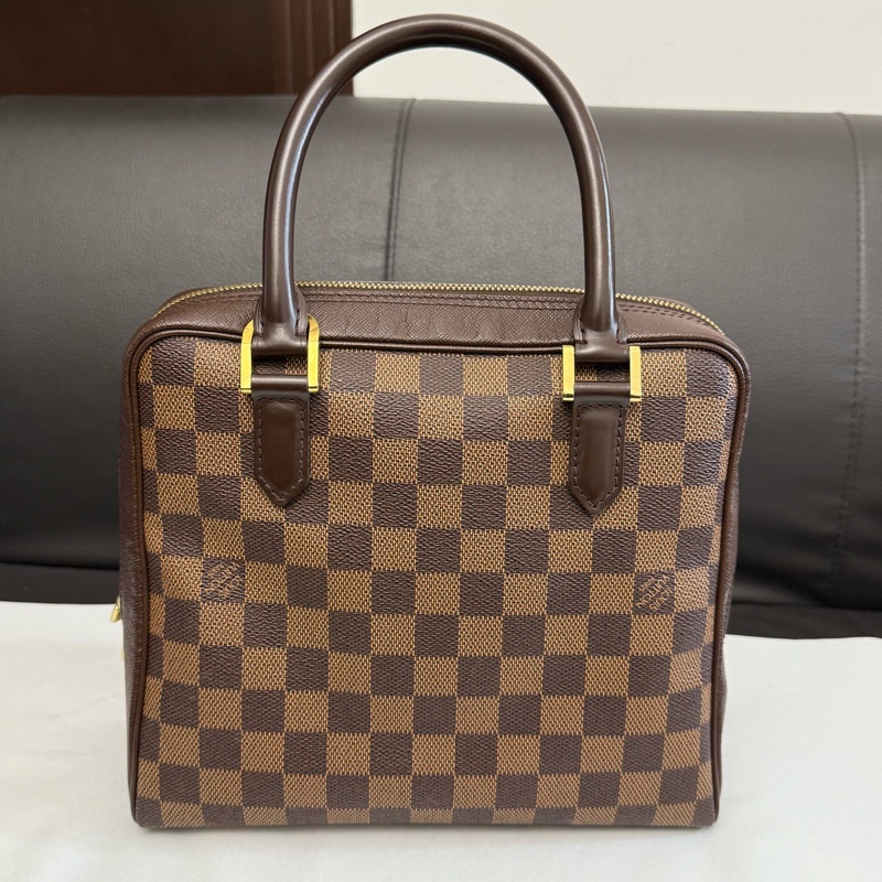 Louis Vuitton路易威登棕色棋盤格手提包tote公文包  🈚附件-0