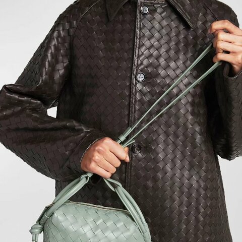 BV Loop編織相機包 小號 淺綠色19*12*10 98新配件塵袋