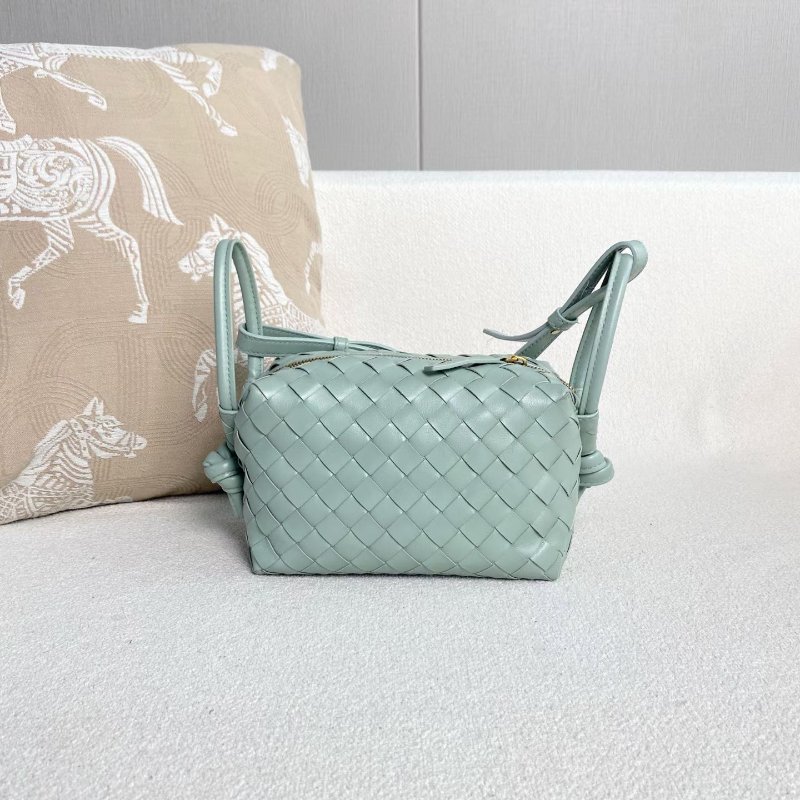 BV Loop編織相機包 小號 淺綠色19*12*10 98新配件塵袋-6