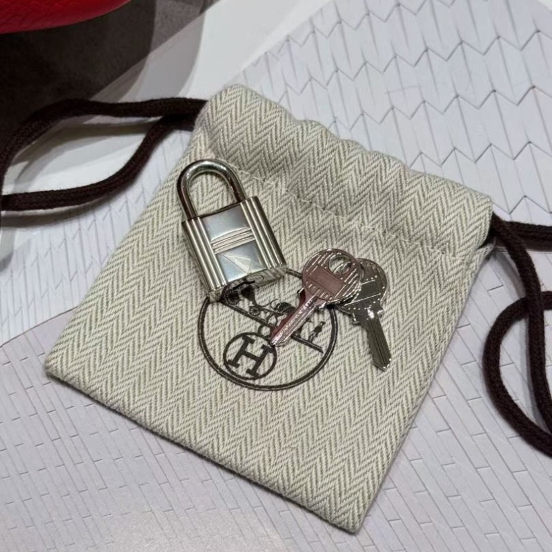 Hermes 金棕拼心紅色 TC皮 銀扣菜籃子22 22*21cm  95新 配件鑰匙 鎖 塵袋 盒子-2