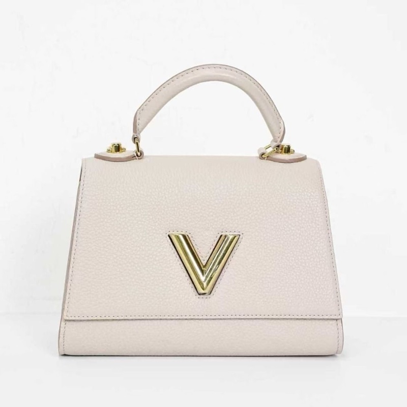 LV TWIST ONE HANDLE 小號 奶茶色斜背包25*17*11cm 95新 配件塵袋 肩帶 鏡子-1