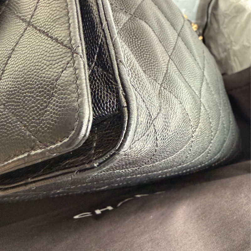 極新CHANEL黑色荔枝皮金鏈25 Bag小號AS5293-8