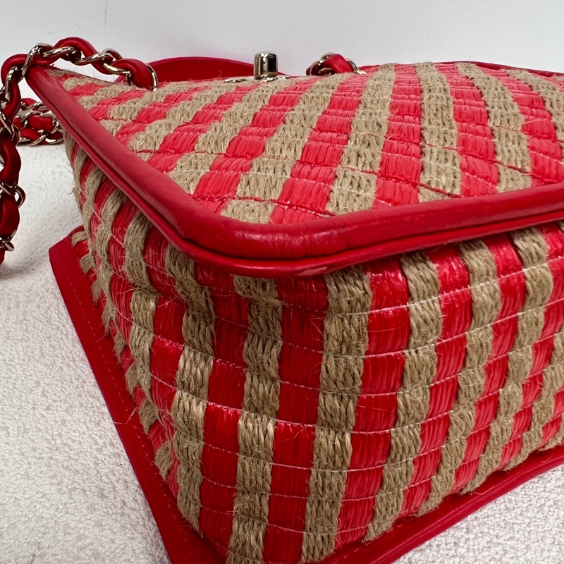 Chanel • 稀有拉菲草編織托特包 可斜背-3