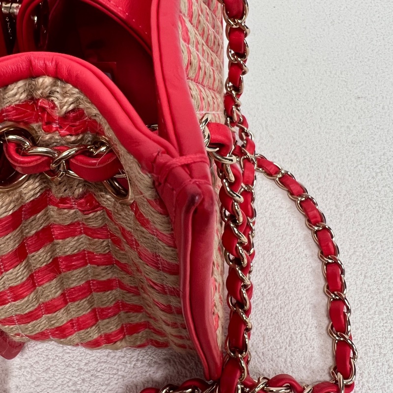 Chanel • 稀有拉菲草編織托特包 可斜背-7