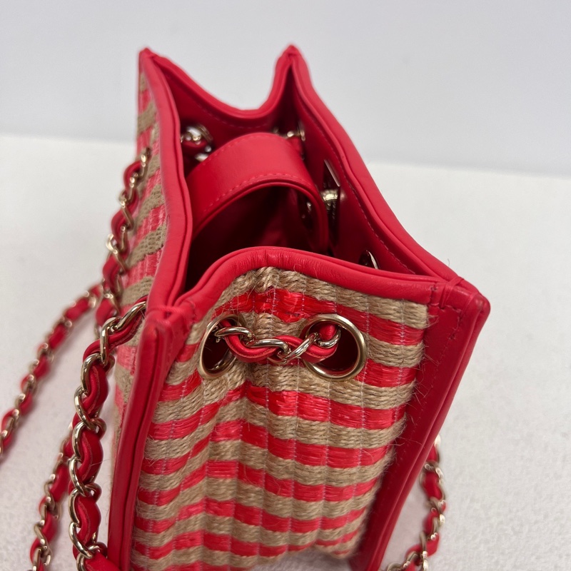 Chanel • 稀有拉菲草編織托特包 可斜背-8