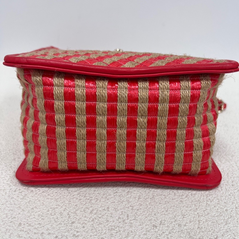 Chanel • 稀有拉菲草編織托特包 可斜背-17