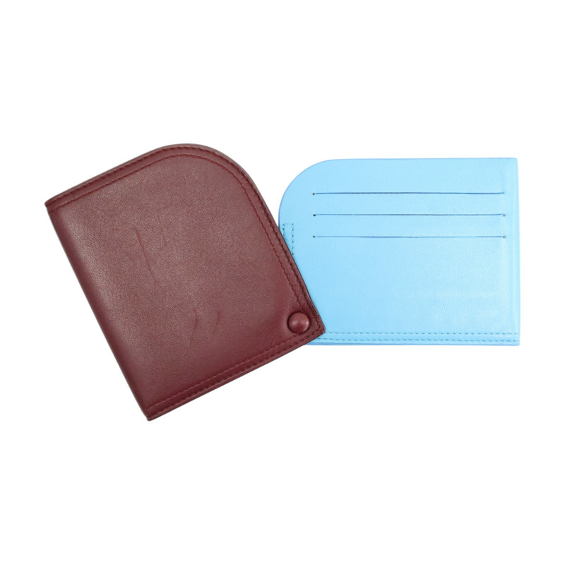 紅/藍色 羊皮 卡片夾【BOTTEGA VENETA BV 寶緹嘉】-4