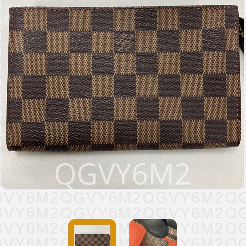 LV 棋盤格 近新 配件包-3