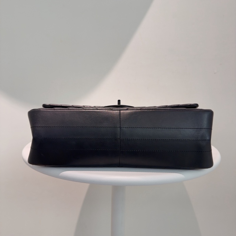 Chanel • 稀有全黑山形紋牛皮2.55 So Black 中號 有卡✔️-6