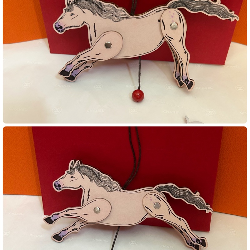 Hermes 26(一馬當先)掛飾👩🏻🦰馬年限定Vip活動禮;雙腳可擺動⋯-2