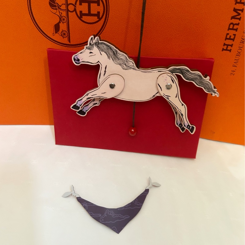 Hermes 26(一馬當先)掛飾👩🏻🦰馬年限定Vip活動禮;雙腳可擺動⋯-17