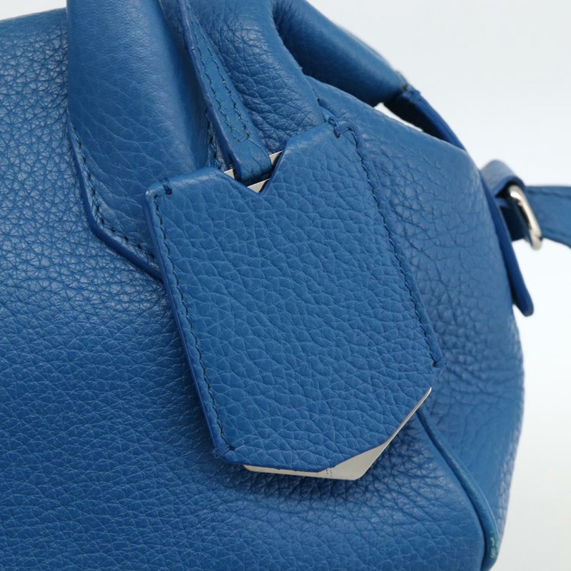 【日本直送】BALENCIAGA Infanta 手提包皮革 2way 藍色銀色 390922 正品 mr2222A-17